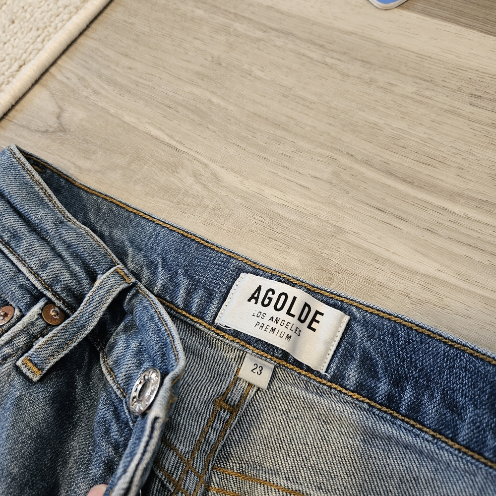 Agolde High Rise Blue Jeans